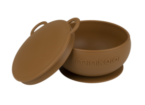 קערת סיליקון חום Minikoikoi
