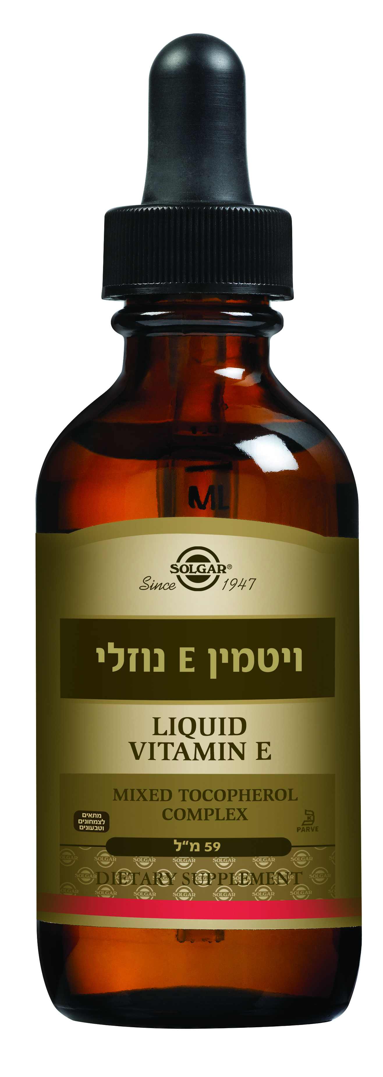 ויטמין E נוזלי, 59 מ"ל,  סולגאר 