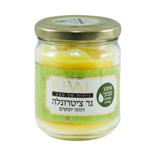 נר ציטרונלה דוחה יתושים,  30-40 שעות בערה, RIVAL