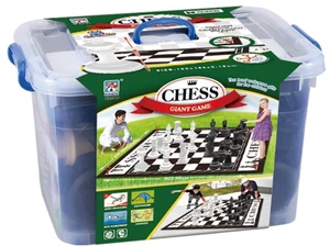 שחמט לגינה - שחמט ודמקה Chess & Checkers Tall Pieces (גובה 26 ס"מ)