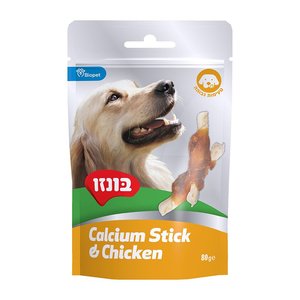  חטיף בונזו מקלות קלציום עטופות בעוף 80 גרם 80 גרם Bonzo calcium stick & chickem