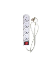 רב שקע 3 יציאות +מפסק כבל 2.8 מ
