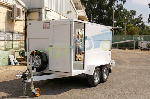רגלית גלגל לנגרר קופצת ענקית עם תושבת חיבור ברגים גדולה למשקל 500 ק