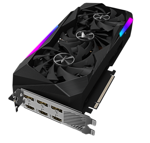 כרטיס מסך לגיימרים ג'יגהבייט Gigabyte GEFORCE RTX 3070 GV-N3070AORUS M-8GD 256bit 1845Mhz 8GB GDDR6