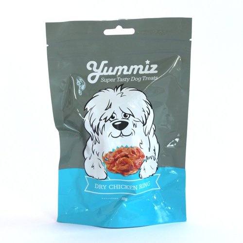 יאמיז לכלב טבעות עוף מיובשות yummiz dry chicken ring