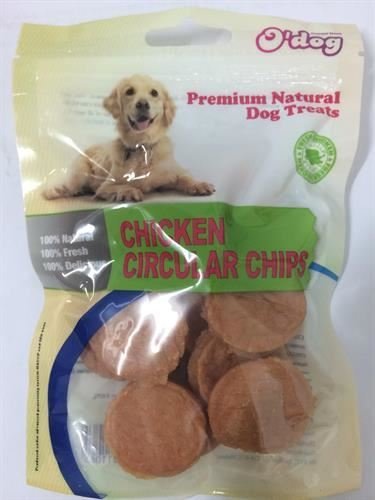 או דוג חטיף צ'יפס עוף 100 גרם Odog Chicken Chips