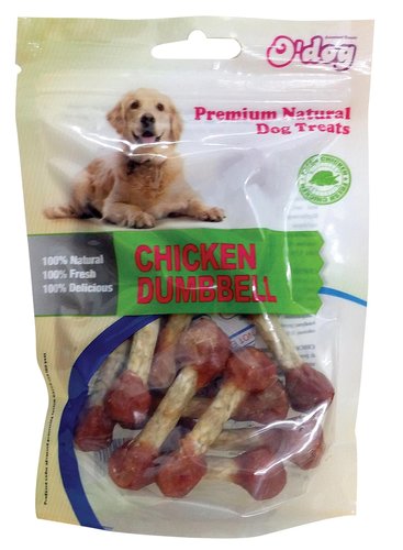 או דוג חטיף משקולות עוף 100 גרם Odog Chicken Dumbbell
