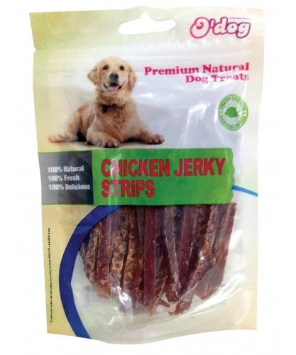 או דוג חטיף רצועות עוף 100 גרם Odog Chicken Jerky Strips