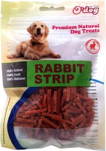 או דוג חטיף רצועות ארנבת קטנות 100 גרם Odog Tiny Rabbit Strips