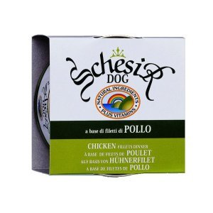מעדן לכלבים פילה עוף שזיר 150 גרם Schesir Chicken Fillets