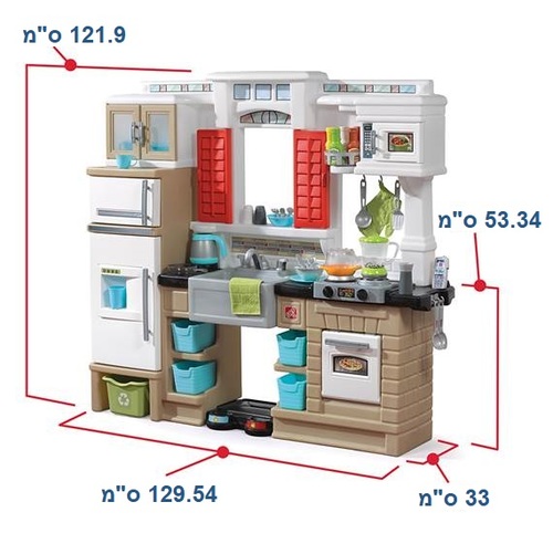 מטבח לילדים מערבבים 'תקסם עם אפקטים קוליים ו 42 אביזרי משחק 8480