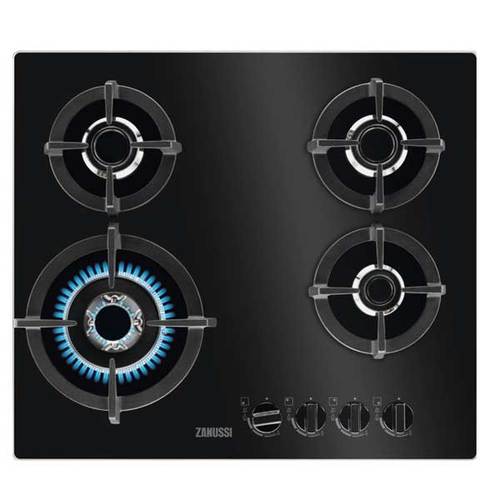 כיריים גז זכוכית Zanussi ZGO68420BA שחור זנוסי