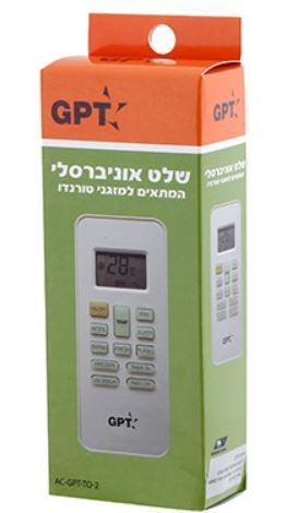  שלט רחוק ‏למזגנים GPT AC-GPT-TO-2