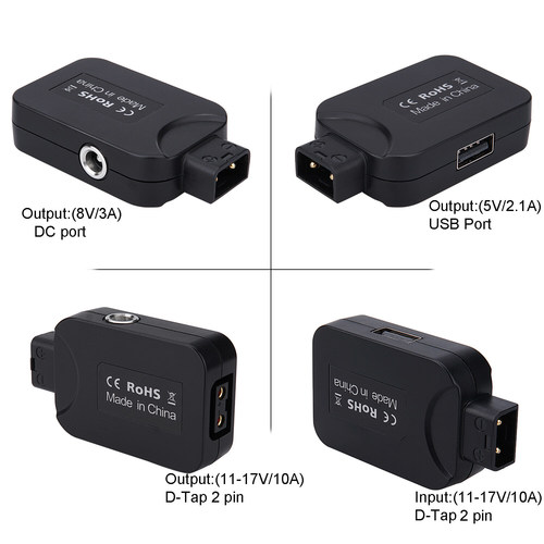 ANDYCINE מתאם ANCYCINE D-tap ל USB נקבה ו DC.