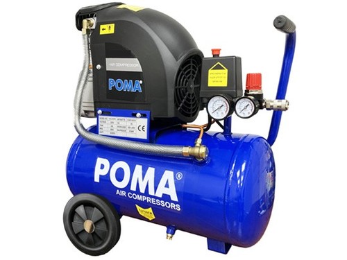 POMA קומפרסור/ מדחס אוויר 24 ליטר מצויד במפסק הגנה מפני עומס יתר