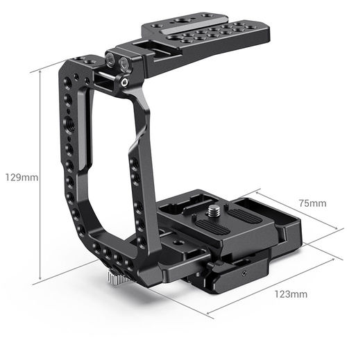 2255SmallRig QR חצי כלוב עבור CVB2255B BLACKMAGIC  POCKET CINEMA CAMERA 4K & 6K (NEW VERSION)