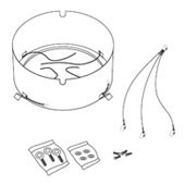 מתקן תליה תקרה ל 4 רמקולים BOSE FREESPACE 3 OMNI KIT