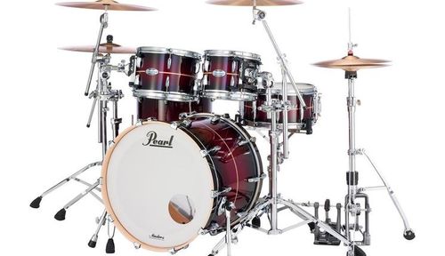 Pearl Masters Maple Complete - Red Burst Stripe