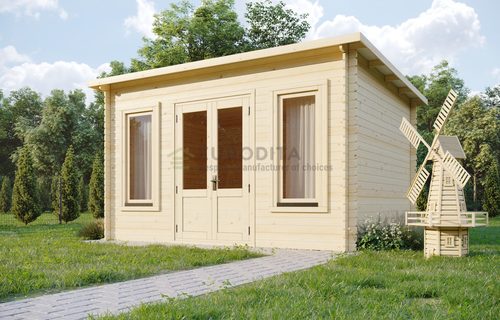 בקתת עץ אירופאי 4.2X3.2 עובי 34 מ