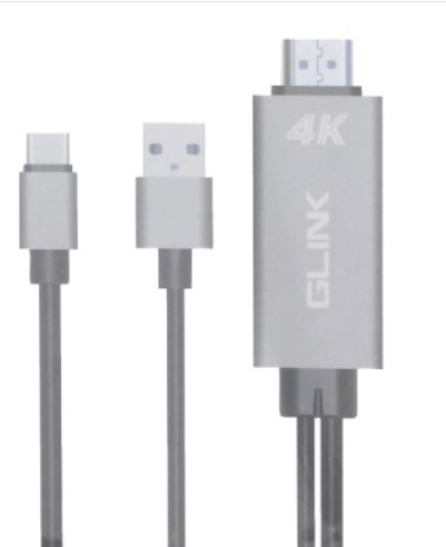 כבל GLINK 4K 1.8M TYPE-C/HDMI