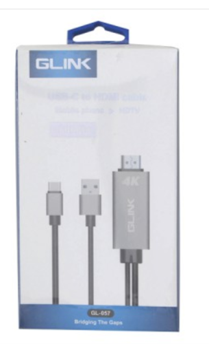 כבל GLINK 4K 1.8M TYPE-C/HDMI