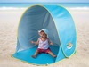 אוהל חוף נפתח ומתקפל בקלות עם בד UV מקדם הגנה