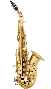 סקסופון סופרן מעוקל בצבע זהב CCS-22 מבית Chateau TAIWAN