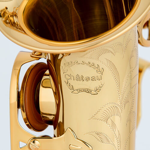 סקסופון סופרן מעוקל בצבע זהב CCS-22 מבית Chateau TAIWAN