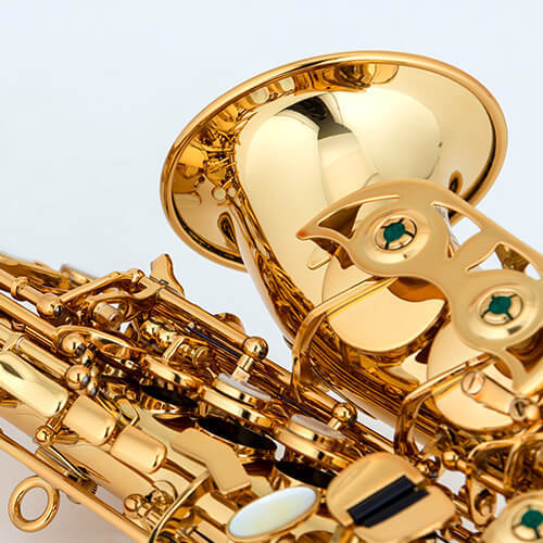 סקסופון סופרן מעוקל בצבע זהב CCS-22 מבית Chateau TAIWAN