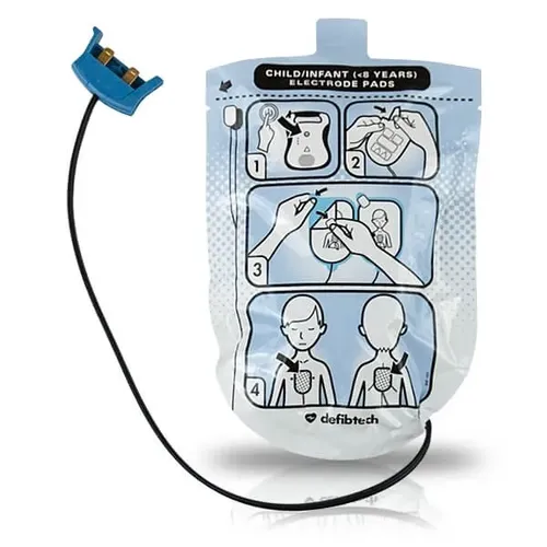 אלקטרודות לדפיברילטור Lifeline AED חברת Defibtech - ילד