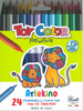 24 טושים דקים איכותיים TOY COLOR