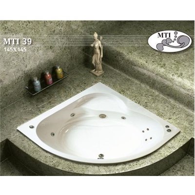 MTI אמבטיה אקרילית פינתית דגם 39 מידה 145X145 סמ