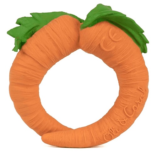 נשכן תינוק / צמיד עשוי 100% גומי טבעי בעבודת יד - קאטי הגזר