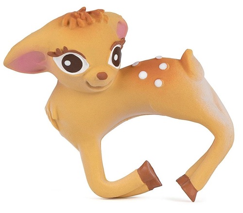 נשכן תינוק / צמיד עשוי 100% גומי טבעי בעבודת יד - אוליב הצבי