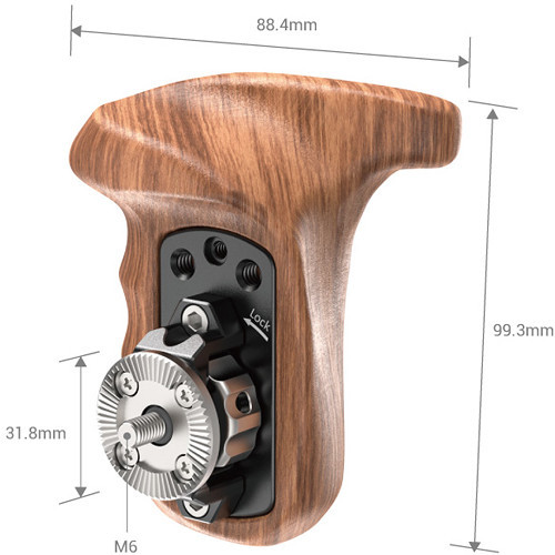 SmallRig1941  ידית אחיזה ימנית מעץ עם ARRI ROSETTE