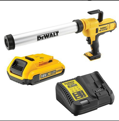 אקדח סיקה 18V + שתי סוללות 5.0AH DCE580D1