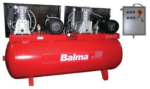 קומפרסור מדחס 5.5X2 500 ליטר תלת פאזי BALMA