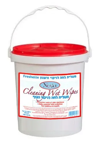 דלי מטליות לחות לניקוי הגוף