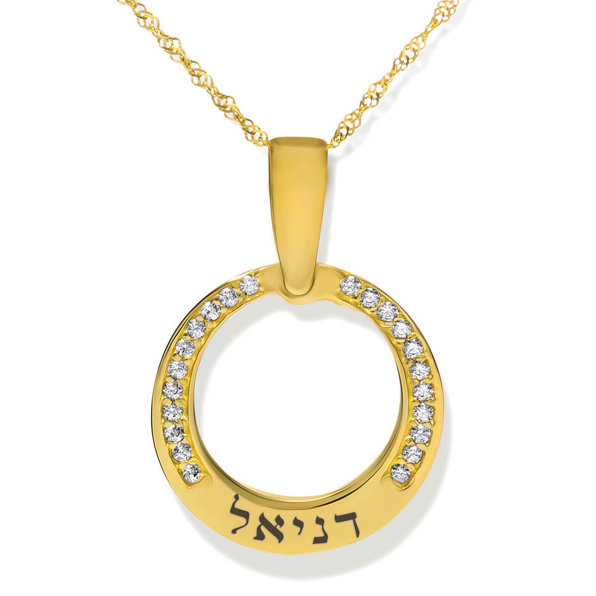 שרשרת ותליון חותם מזהב 14K