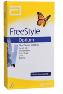 סטיקים למד סוכר-גלוקומטר חברת Free Style optium