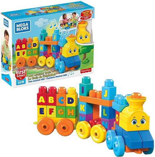 רכבת מוזיקלית אותיות 50 חלקים מגה בלוקס 