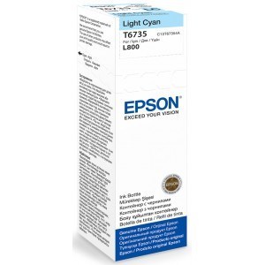  דיו למדפסת אפסון  לייט ציאן כחול מקורי EPSON  T6735 C13T67354A