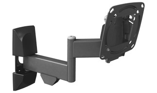 זרוע ברקן 4 תנועות ל - LCD\LED,4 תנועות: סיבוב בקיר, קיפול, סיבוב במסך והטייה