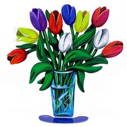 זר פרחים צבעונים Tulips טוליפים - דוד גרשטיין