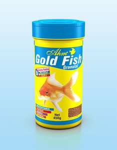 מזון מגורען לדגי זהב 100 מ"ל AHM GOLD FISH GRANULAT