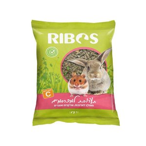 תערובת אוכל למכרסמים ריבוס 1 ק"ג Ribos Small Pet Food Mixture