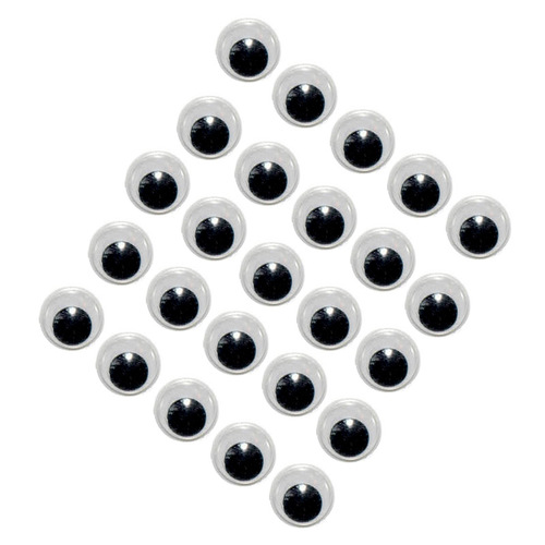 100 עיניים זזות דביקות 12 מ''מ