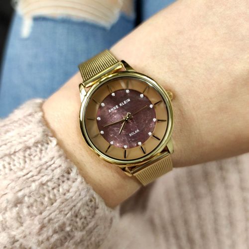 Anne Klein AK/3722TMGB מנגנון סולארי