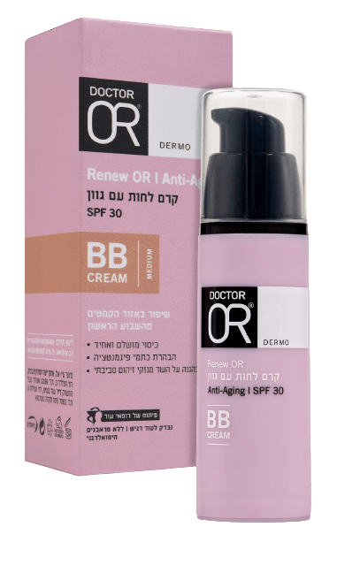 קרם BB | לחות עם גוון מדיום | מקדם הגנה 30SPF | אנטי אייג'ינג | 30 מ"ל