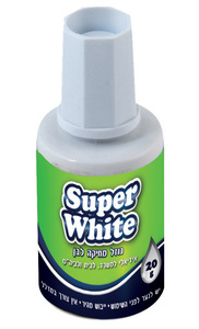 נוזל מחיקה  בקבוק  SUPER WHITE